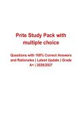 PRITE Study Pack with Multiple-Choice Questions and Verified Answers with Rationales &lpar;2026&ndash;2027&rpar; &vert; Latest Psychiatry Resident In-Training Examination Prep &vert; Grade A&plus;