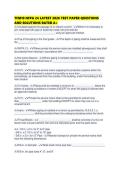 TFM10 NFPA 24 LATEST 2026 TEST PAPER QUESTIONS AND SOLUTIONS RATED A&period;pdf