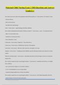 Maternal Child Nursing Exam 3 2026 Questions and Answers&NewLine;Graded A&plus;