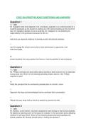 COSC 604 PROETHICAQUIZ QUESTIONS AND ANSWERS &vert; GRADED A