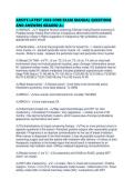 ABSITE LATEST 2026 CORE EXAM MANUAL QUESTIONS AND ANSWERS GRADED A&period;pdf
