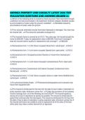 GEORGIA PROPERTY AND CASUALTY LATEST 2026 TEST EVALUATION QUESTIONS AND ANSWERS