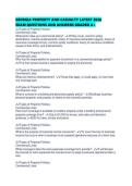 GEORGIA PROPERTY AND CASUALTY LATEST 2026 EXAM QUESTIONS AND ANSWERS GRADED A&period;pdf