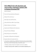 NSG 4800 EXAM with Questions and &NewLine;Answers&sol;Plus a Rationale Updated 2026 &NewLine;A&plus;&sol;Instant Download PDF 
