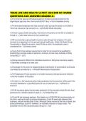 TEXAS LIFE AND HEALTH LATEST 2026 END OF COURSE QUESTIONS AND ANSWERS GRADED A&period;pdf