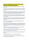 TEXAS LIFE AND HEALTH LATEST 2026 STUDY GUIDE QUESTIONS AND ANSWERS GRADED A&period;pdf