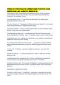 TEXAS LIFE AND HEALTH LATEST 2026 PRACTICE EXAM QUESTIONS AND ANSWERS GRADED A&period;pdf