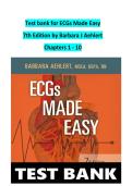 Test Bank &ndash; ECGs Made Easy&comma; 6th Edition &vert; Aehlert &vert; All 10 Chapters &vert; Verified Answers & Rationales