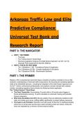 2026&sol;2027 Arkansas Traffic Law & Elite Predictive Compliance &vert; Universal Test Bank &lpar;55&plus; Q&A&rpar;