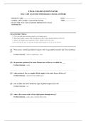 WGU C459 ANATOMY AND PHYSIOLOGY 2026   COMPLETE EXAM QUESTIONS AND ANSWERS 100&percnt; VERIFIED A&plus; GRADE ASSURED&excl;&excl;&excl;&excl;&excl; NEW LATEST UPDATE&excl;&excl;&excl;&excl;&excl;