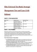2026&sol;2027 Strategic Management Text and Cases 11th Edition Dess TEST BANK &ndash; Ultimate S-Tier Exam Prep &lpar;33&plus; Grandmaster Questions & Full Rationales&rpar;