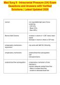 Med Surg II - Intracranial Pressure &lpar;U4&rpar; Exam&NewLine;Questions and Answers with Verified&NewLine;Solutions &vert; Latest Updated 2026