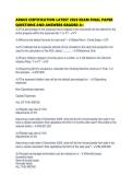 ARGUS CERTIFICATION LATEST 2026 EXAM FINAL PAPER QUESTIONS AND ANSWERS GRADED A&period;pdf