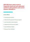 NSG 552 Exam Latest recent & frequently tested and well elaborated questions with questions and correct answers GRADED A&plus;&period;