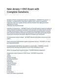New Jersey &plus; CNT Exam with Complete Solutions