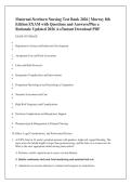 Maternal-Newborn Nursing Test Bank 2026 &vert; Murray 8th &NewLine;Edition EXAM with Questions and Answers&sol;Plus a &NewLine;Rationale Updated 2026 A&plus;&sol;Instant Download PDF 