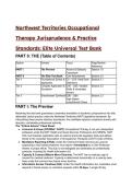2026&sol;2027 Northwest Territories Occupational Therapy Jurisprudence & Practice Standards&colon; The Elite Universal Test Bank &lpar;44&plus; Q&A&rpar;