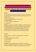 AGPCNP-BC QUESTIONS AND CORRECT &NewLine;ANSWERS WITH DETAILED RATIONALES &vert; &NewLine;LATEST VERSION PDF QUESTIONS WITH &NewLine;DETAILED RATIONALES 