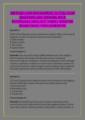 ABFM KSA PAIN MANAGEMENT ACTUAL EXAM &NewLine;QUESTIONS AND ANSWERS WITH &NewLine;RATIONALES 2026&sol;2027 FAMILY MEDICINE &NewLine;BOARD EXAM &vert; PASS GUARANTEE 