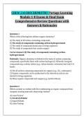CHEM 210 BIOCHEMISTRY Portage Learning &NewLine;Module 1-8 Exams & Final Exam &NewLine;Comprehensive Review Questions with &NewLine;Answers & Rationales
