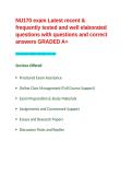 NU170 exam Latest recent & frequently tested and well elaborated questions with questions and correct answers GRADED A&plus;&period;