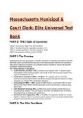 2026&sol;2027 Massachusetts Municipal Clerk & Court Magistrate Exam&colon; Elite Universal Test Bank &lpar;44&plus; Qs&rpar;