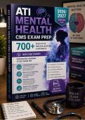 ATI Mental Health CMS Exam Prep 2026&sol;2027 &vert; 700&plus; NCLEX-Style Practice Questions &&NewLine;Rationales &vert; NGN Case Studies &vert; Psychiatric Nursing Study Guide PDF