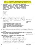 SEJPME II - Intelligence Operations at the Operational Level Environments Exam with all Correct & 100&percnt; Verified Answers