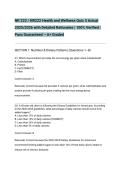 NR 222 &sol; NR222 Health and Wellness Quiz 3 Actual 2025&sol;2026 with Detailed Rationales &vert; 100&percnt; Verified &vert; Pass Guaranteed &ndash; A&plus; Graded