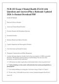 NUR 253 Exam 4 Mental Health EXAM with &NewLine;Questions and Answers&sol;Plus a Rationale Updated &NewLine;2026 A&plus;&sol;Instant Download PDF