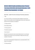 NR 222 &sol; NR222 Health and Wellness Quiz 2 Practice Test Actual 2025&sol;2026 with Detailed Rationales &vert; 100&percnt; Verified &vert; Pass Guaranteed &ndash; A&plus; Graded