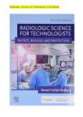 Radiologic Science for Technologists 12th Edition &NewLine;EXAM with Questions and Answers&sol;Plus a Rationale Updated 2026 &NewLine;A&plus;&sol;Instant Download PDF 