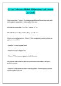 G2 Gas Technician Module 10 Questions And Answers &lpar;A&plus; Grade&rpar; & G2 EXAM&period; &lpar;EXAM 22&rpar; QUESTIONS AND ANSWERS &lpar;Package Deal Solution&rpar;