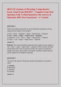 BIOS 252 Anatomy & Physiology Comprehensive &NewLine;Exam Actual Exam 2026&sol;2027 &ndash; Complete Exam-Style &NewLine;Questions Fully Verified Questions with Answers & &NewLine;Rationales 100&percnt; Pass Guaranteed &ndash; A&plus; Graded 