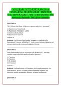 CALIFORNIA OPTOMETRY LAW EXAM &NewLine;CONCLUDING REVIEW SHEET &ndash; PRACTICE &NewLine;SOLUTION BUNDLED Fully Verified Questions with &NewLine;Answers & Rationales 100&percnt; Pass Guarantee 