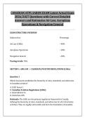 CANADIAN ATPL SARON EXAM Latest Actual Exam &NewLine;2026&sol;2027 Questions with Correct Detailed &NewLine;Answers and Rationales Air Law&comma; Aeroplane &NewLine;Operations & Navigation General