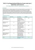WGU C715 Organizational Behavior Exam &ndash; WGU College of Business &ndash; 2026&sol;2027 Academic Year &ndash; Study Questions and Answers