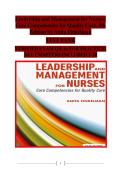 Leadership and Management for Nurses&colon; Core Competencies for Quality Care&comma; 5th Edition by Anita Finkelman &vert; Comprehensive Test Bank &colon; Verified Questions & Answers &semi; Complete Exam Prep for All Chapters 1&ndash;20