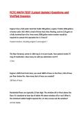 FCTC MATH TEST &lpar;Latest Update&rpar; Questions and Verified Answers