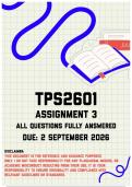 TPS2601 Assignment 3 Memo &vert; Due 2 September 2026