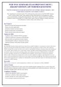 WEB WOC SEMINARS EXAM 2026-2027 QUESTIONS AND ANSWERS ALREADY GRADED A&plus;&period; 100&percnt;&NewLine;Verified Solutions &vert; Updated Per Latest Guidelines &vert; Graded A&plus;