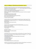 AQA A Level Biology 4&period;5&period;6 Mark Scheme for Questions & Answer