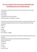 Package deal for Law of Agency  Exam Test Questions and Verified Answers &ndash; 2026&sol;2027 &vert; Complete Real Estate Licensing Exam Study Guide