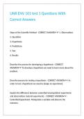 UNR ENV 101 test 1 Questions With Correct Answers