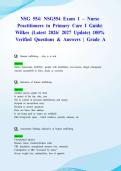 NSG 554&sol; NSG554 Exam 1 &ndash; Nurse Practitioners in Primary Care I Guide&vert; Wilkes &lpar;Latest 2026&sol; 2027 Update&rpar; 100&percnt; Verified Questions & Answers &vert; Grade A