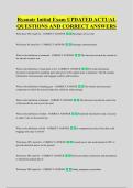 Ryanair Initial Exam UPDATED ACTUAL &NewLine;QUESTIONS AND CORRECT ANSWERS