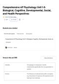 Comprehensive AP Psychology Unit 1-5&lowbar; Biological&comma; Cognitive&comma; Developmental&comma; Social&comma; and Health Perspectives Flashcards &lowbar; Quizlet&period;pdf