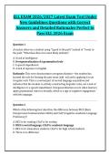 ELL EXAM 2026&sol;2027 Latest Exam Test Under &NewLine;New Guidelines Questions with Correct &NewLine;Answers and Detailed Rationales Perfect to &NewLine;Pass ELL 2026 Exam