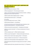 HCA 201B UPDATED EXAM SCRIPT QUESTIONS AND ANSWERS GRADED 
