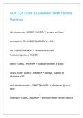 NUR 324 Exam 4 Questions With Correct Answers